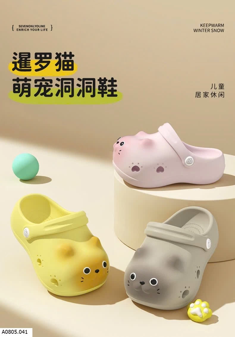 SỤC CROCS HÌNH MÈO Sỉ 88k 
