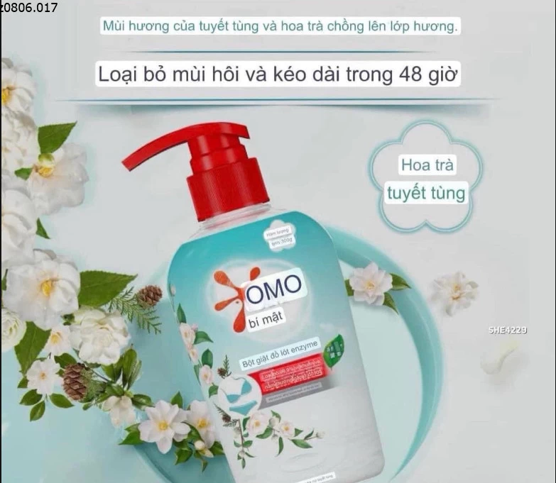 NƯỚC GIẶT ĐỒ LÓT OMO MẪU MỚI  Sỉ 114k/sét 2 chai 300ml