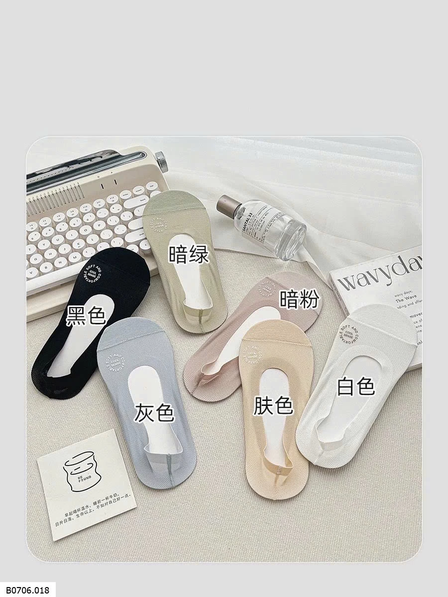 SET 6 ĐÔI TẤT LƯỜI   Sỉ 63k/1 set 6đ mix màu