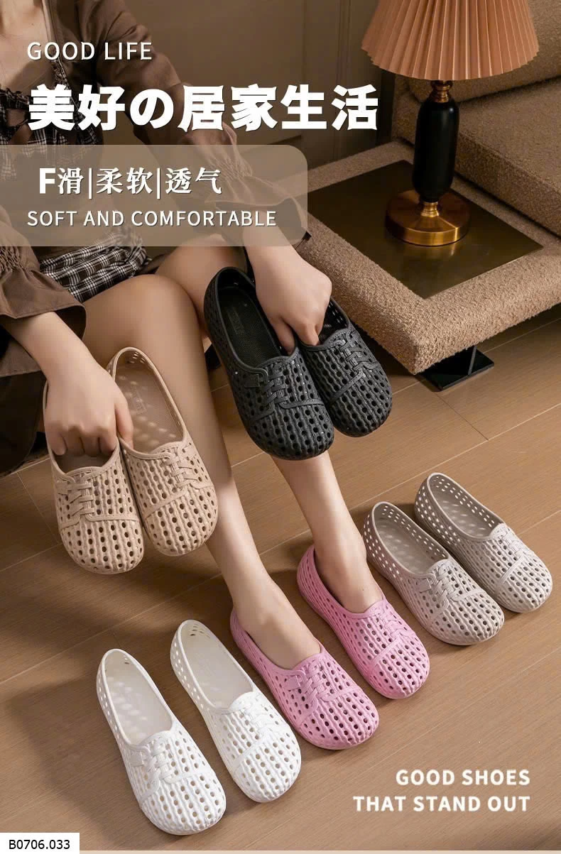 GIÀY NHỰA LỖ CHO NỮ    Sỉ 55k