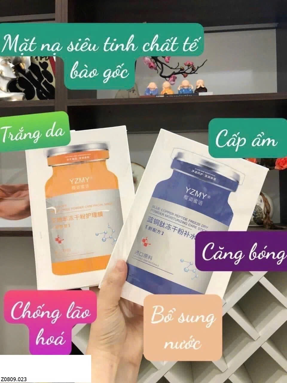 HỘP 10 MASK TẾ BÀO GỐC YZMY   giá sỉ 58k/1 set 2 hộp 