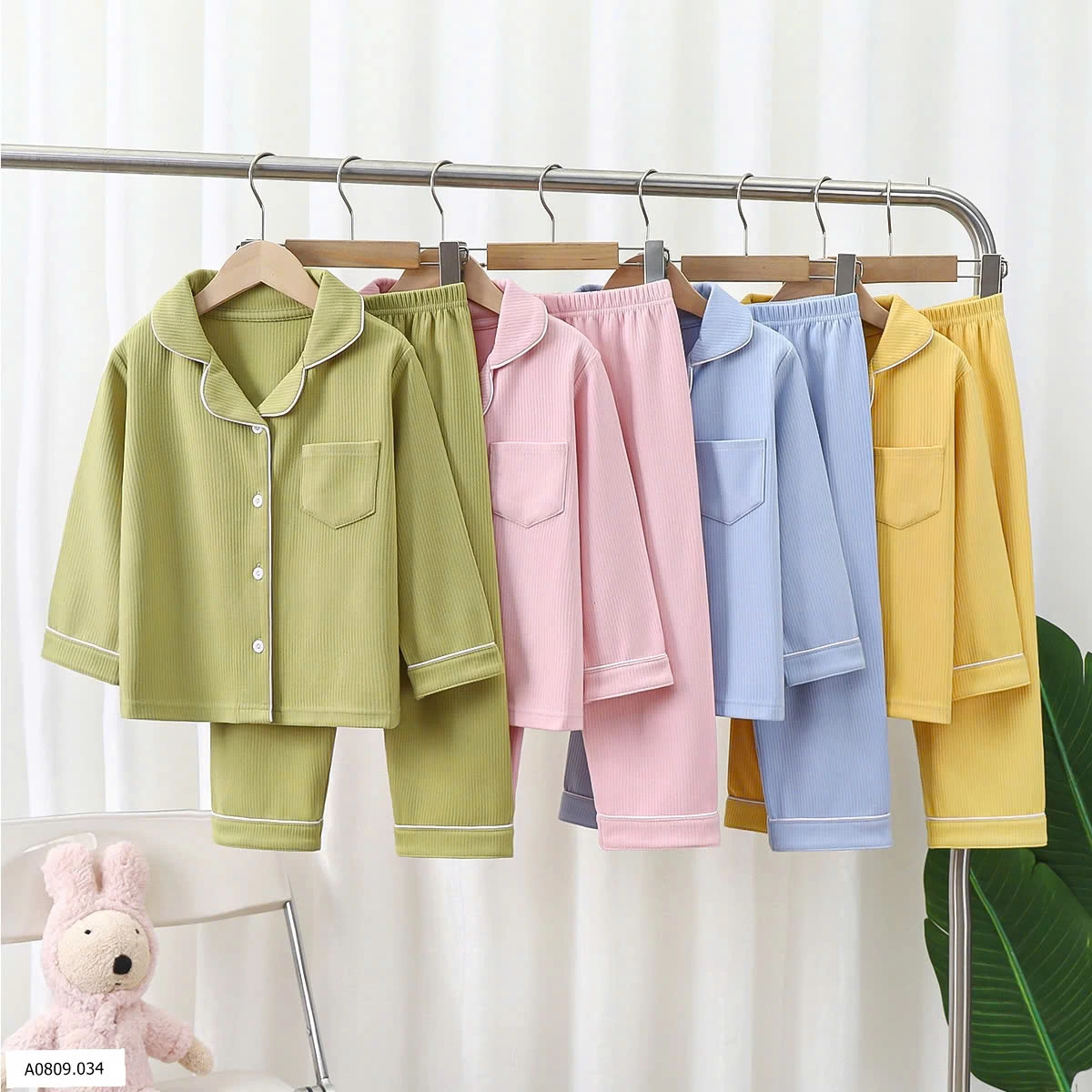BỘ PIJAMA TRƠN CHO BÉ   Giá sỉ 90-130   109k/1b  140-180    129k/1b