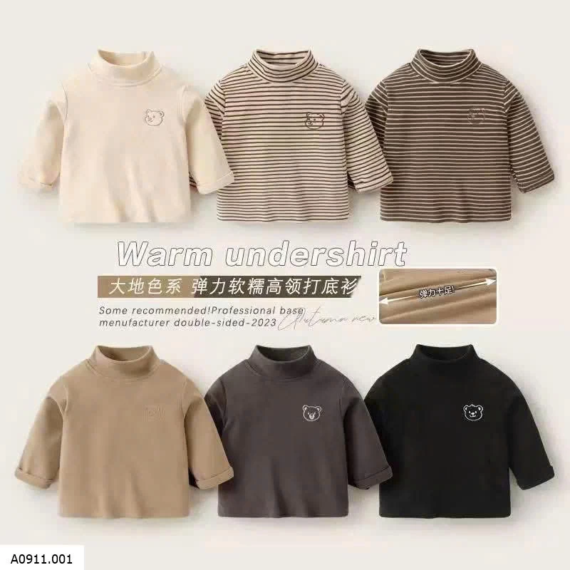 Áo giữ nhiệt cổ cao cho bé  Giá sỉ 82k