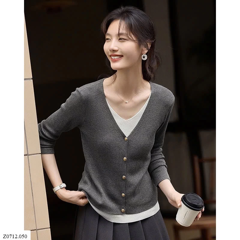 ÁO CARDIGAN DỆT KIM GIẢ 2 MẢNH Sỉ 125k