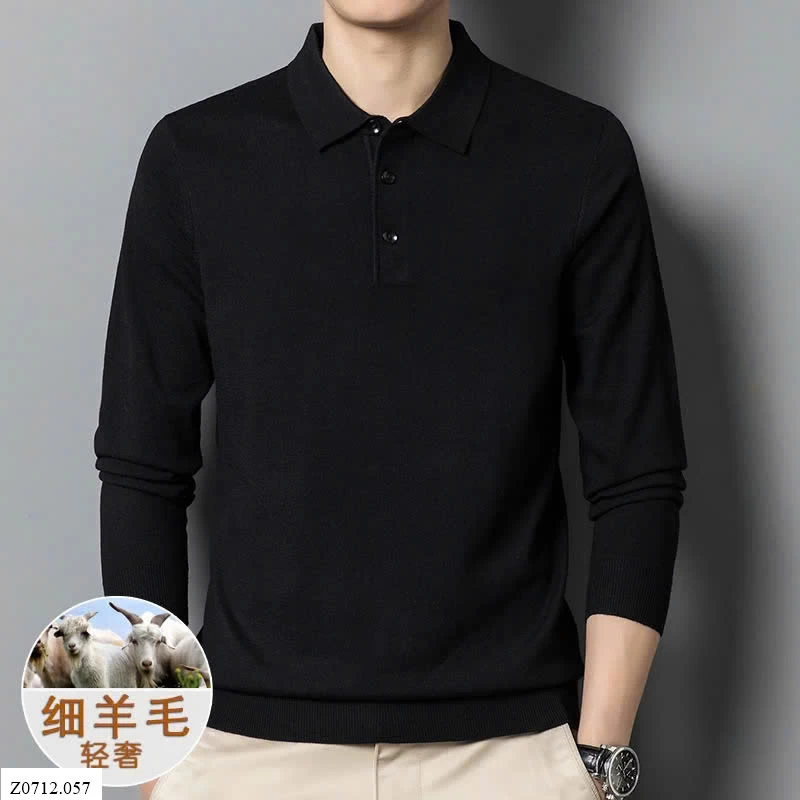 ÁO LEN NAM CASHMERE CỔ POLO Sỉ 185k