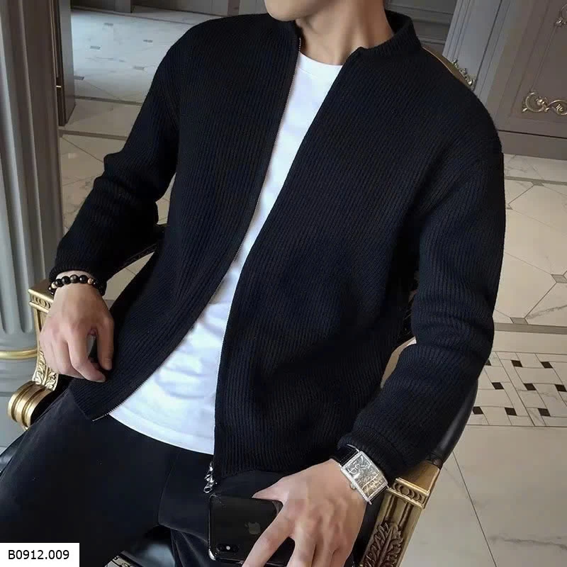 ÁO KHOÁC LEN GÂN TRƠN MÀU CỔ TRÒN Giá sỉ 179k