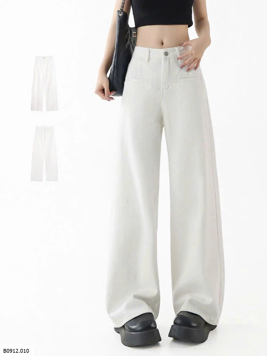 QUẦN JEAN TRẮNG DÁNG SUÔNG Giá sỉ 177k