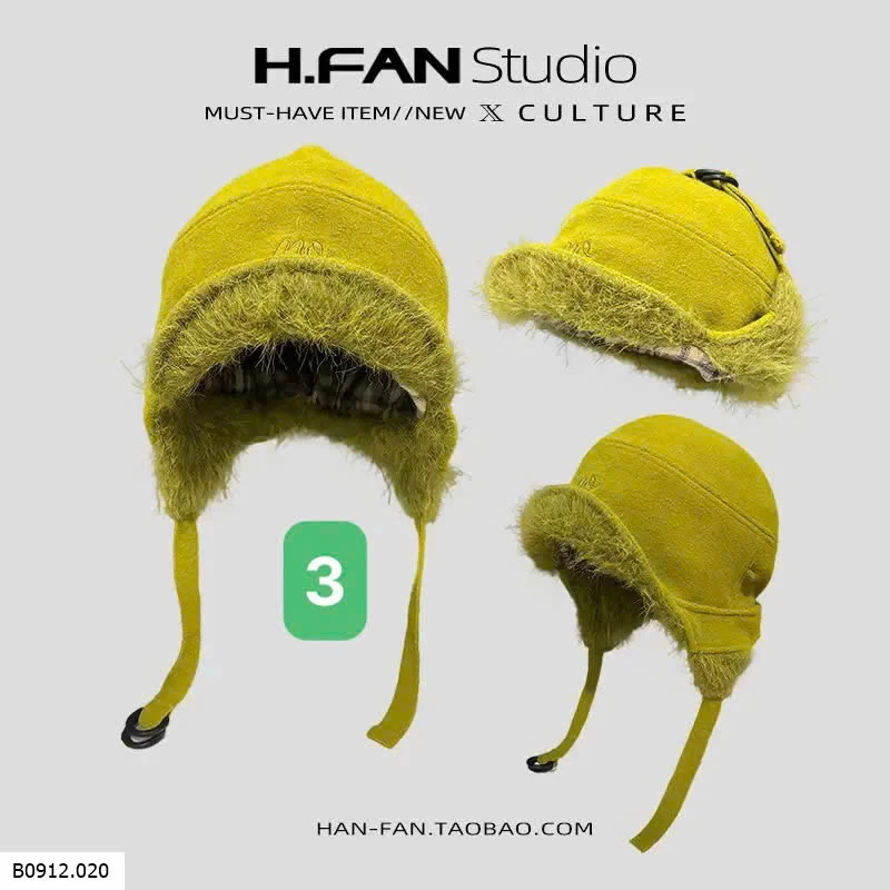 MŨ LÔNG PHI CÔNG MÙA ĐÔNG SIÊU ẤM Giá sỉ 104k