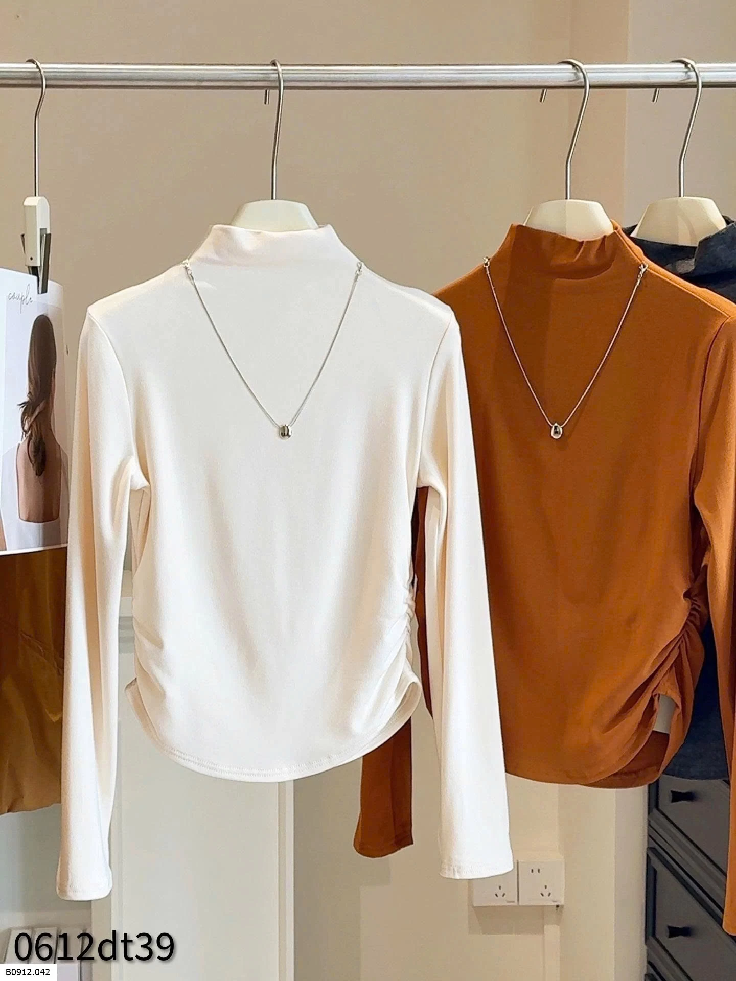 ÁO DÀI TAY CỔ LỌ RÚT EO ANNA Giá sỉ 130k