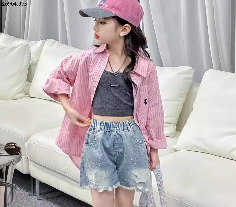 QUẦN SHORT JEAN BÉ GÁI HÃNG JUZITIGE Si 120k/c