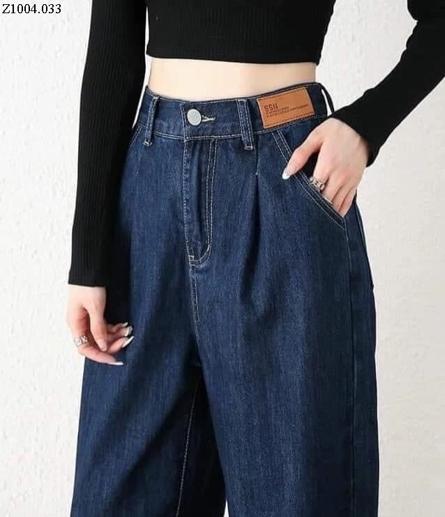 QUẦN JEAN BAGGY CẠP CHUN SAU NỮ  Si 125k