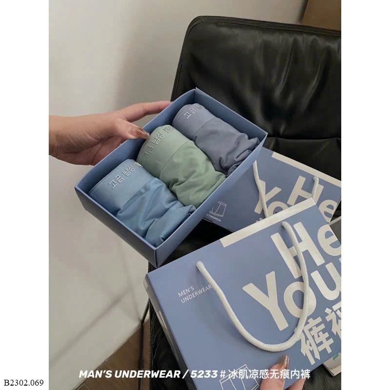 3 QUẦN SỊP ĐÙI NAM ICE SILK Sỉ 156k/ 1 sét 3 quần