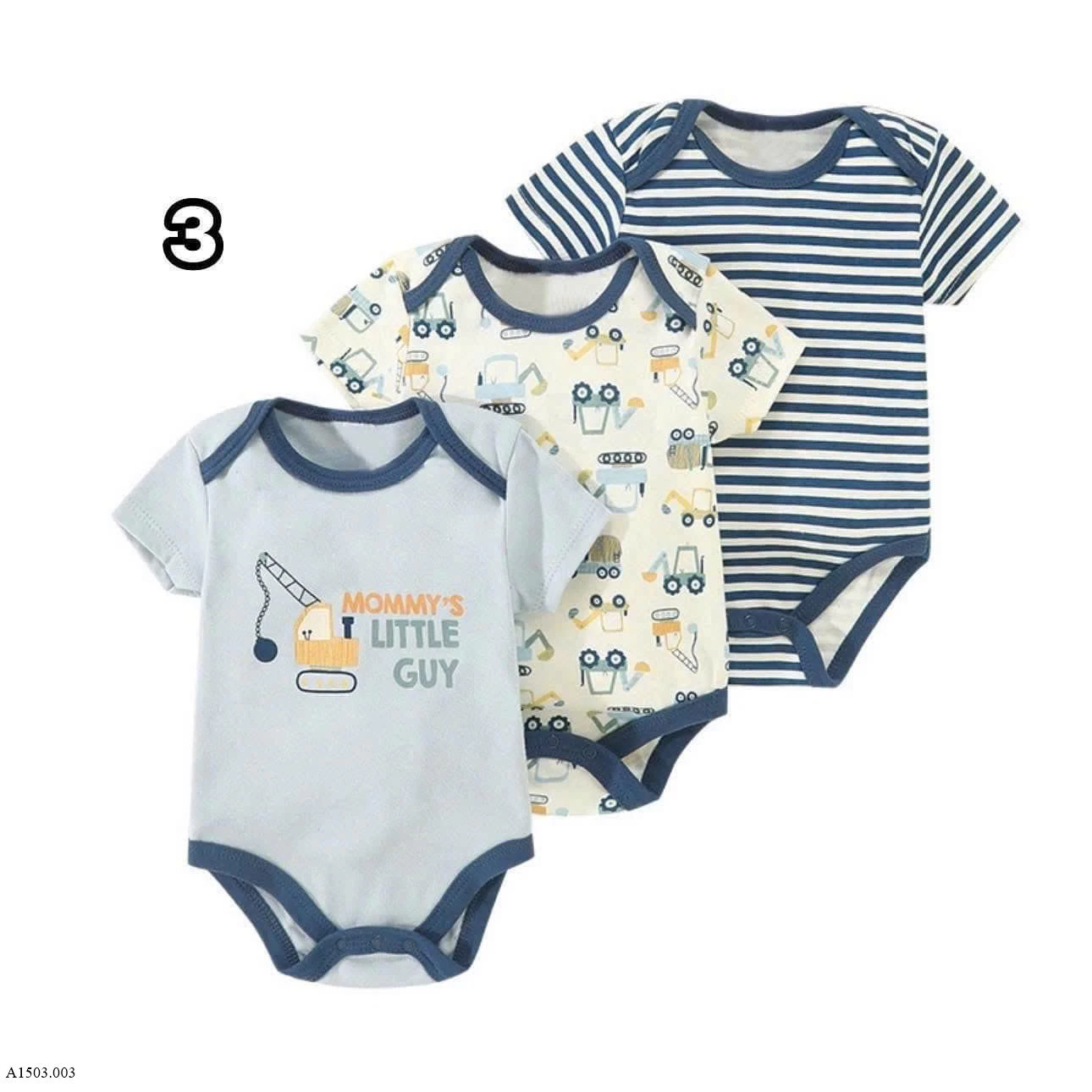 SET 3 BODY SUIT CHO BÉ  Sỉ 128k/ 1 sét 3 bộB