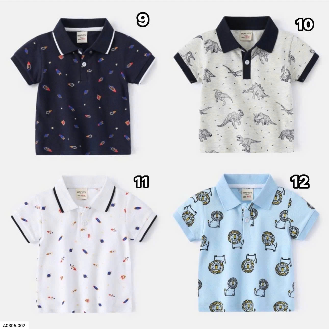 ÁO POLO CHO BÉ TRAI WEELKIDS  Sỉ 85k