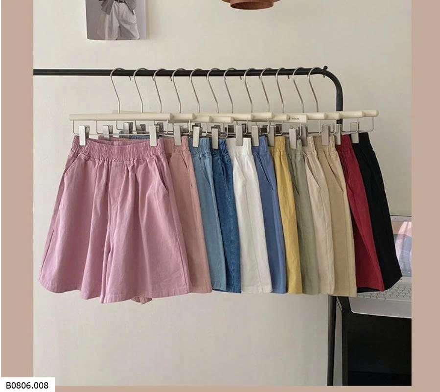 QUẦN SHORT ỐNG RỘNG CẠP CHUN NỮ   Sỉ 86k