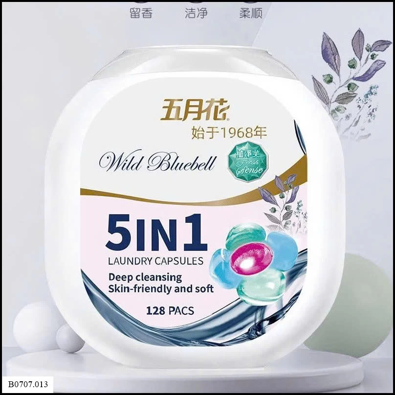 HỘP VIÊN GIẶT 5IN1 Sỉ giá 94k /hộp 128 viên
