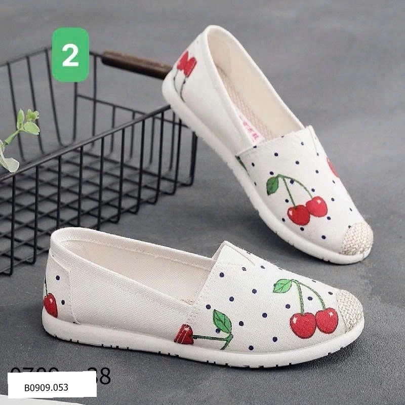 GIÀY SLIPON VẢI HOẠ TIẾT XINH  Giá sỉ 65k