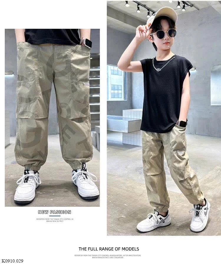 QUẦN JOGGER RẰN RI BÉ TRAI  Sỉ 85k