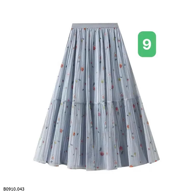 CHÂN VÁY VOAN HOA ANGEL   Giá sỉ số 1-5: 176k  số 6-9: 162k 