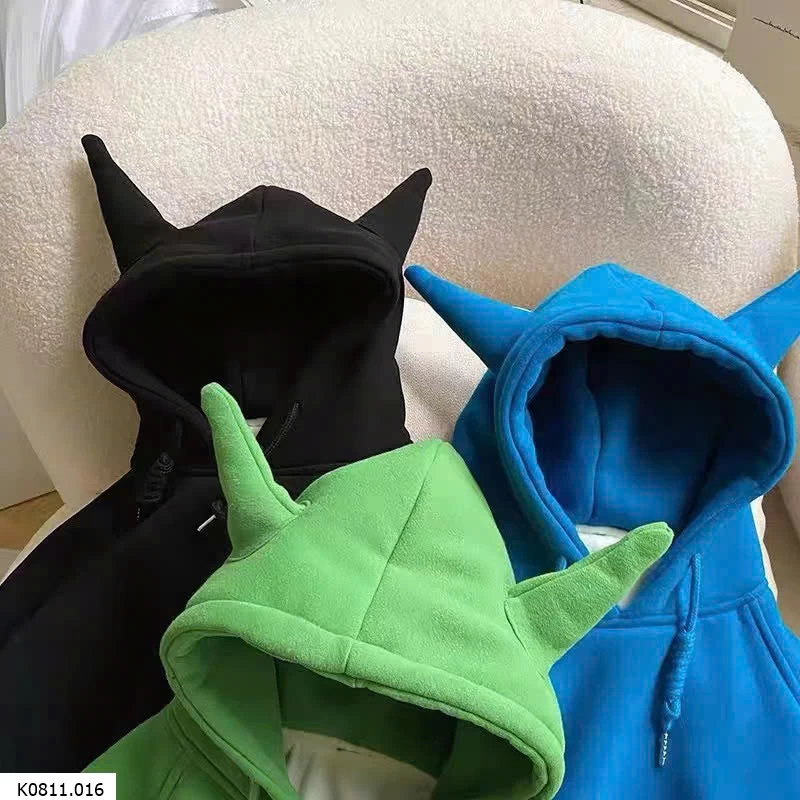 ÁO HOODIE CÓ SỪNG CHO BÉ  Sỉ 120K