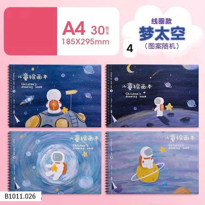 COMBO 4 QUYỂN VỞ VẼ A4 240 trang   Giá sỉ 60k/set