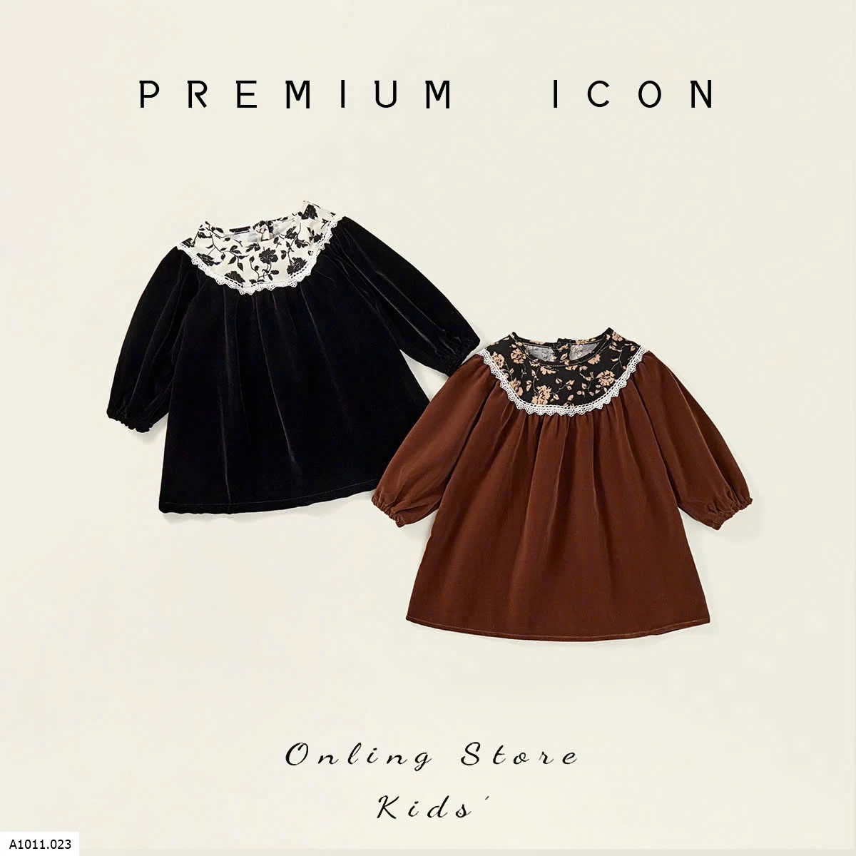 VÁY  PREMIUM THU ĐÔNG CHO BÉ GÁI  Giá sỉ 129k