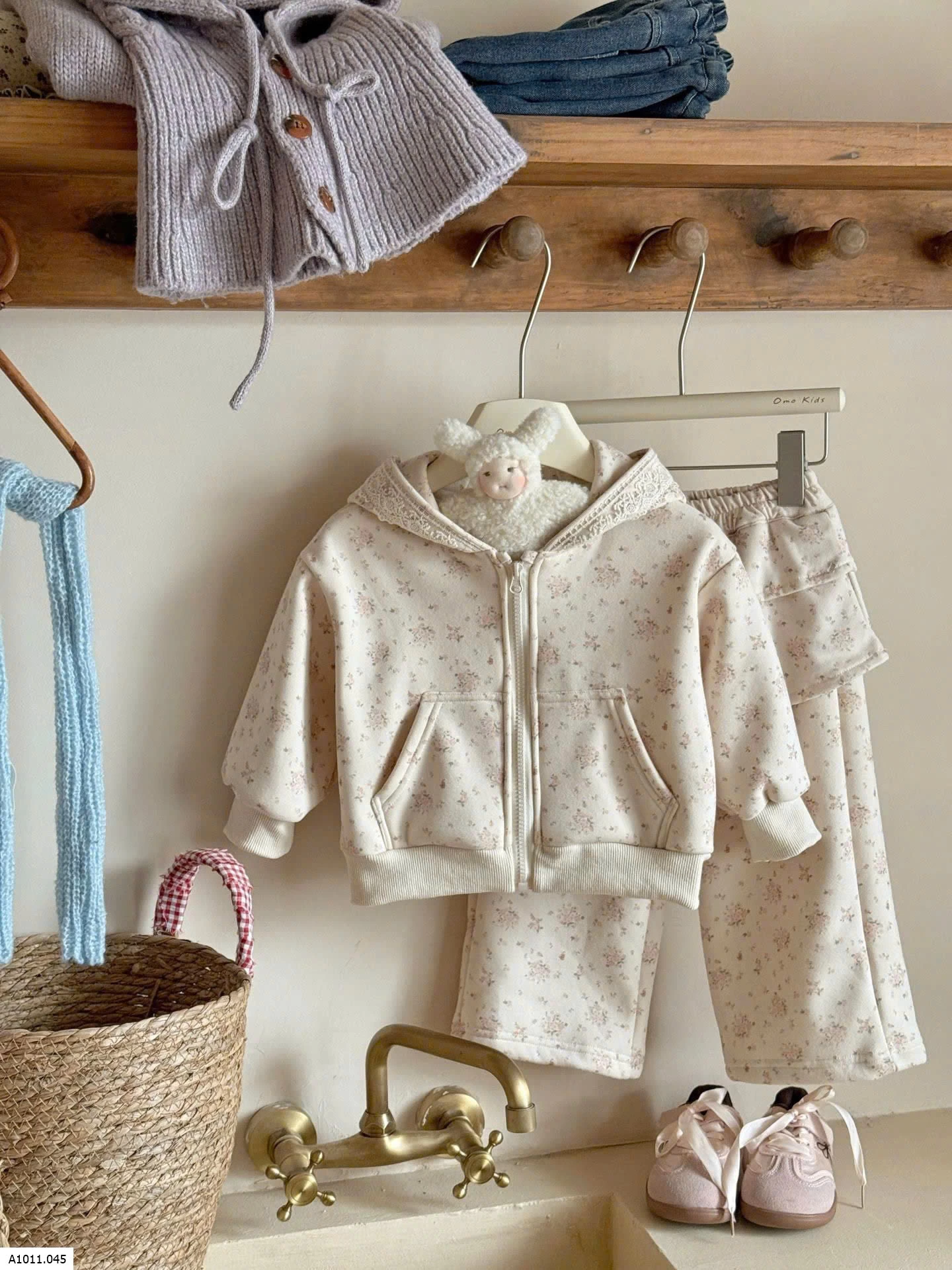 BỘ NỈ HOA CHO BÉ Giá sỉ 325ka