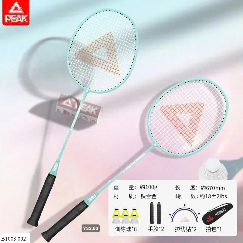 Set vợt peak  Sỉ 190k/ 1 sét mix như ảnh