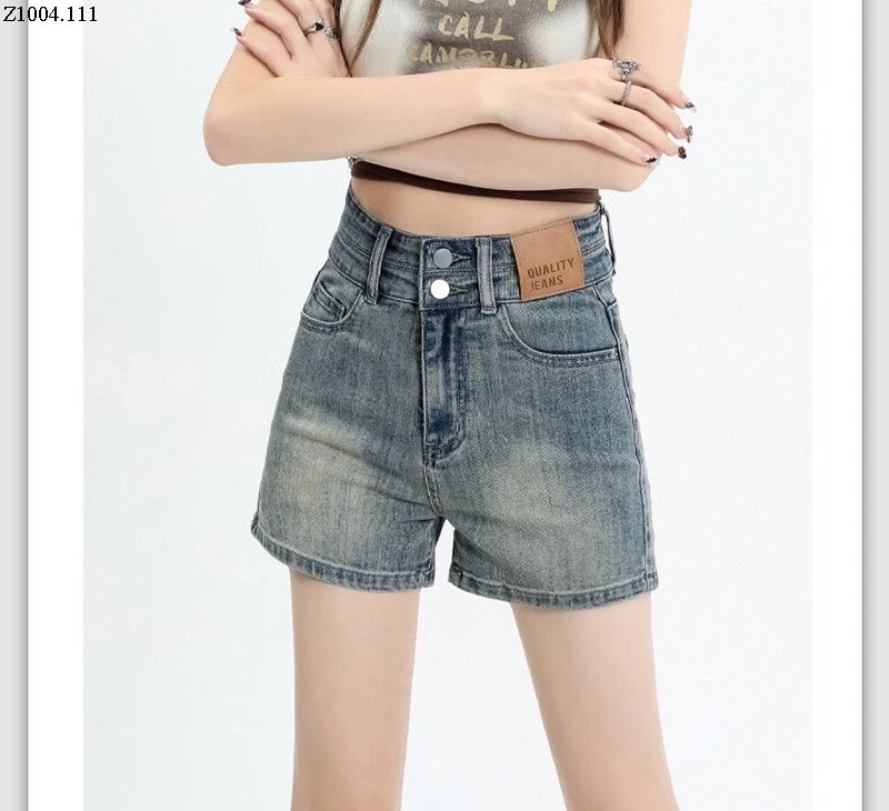 QUẦN SHORT JEAN CẠP CAO Si 125k