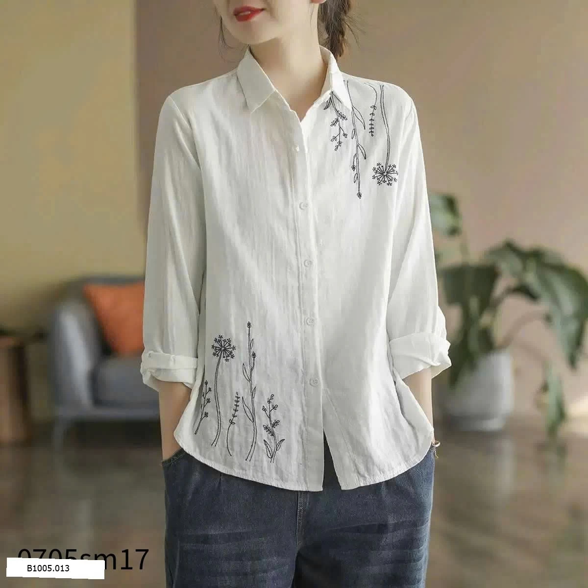 ÁO SƠ MI ĐŨI HOA  Sỉ 115k