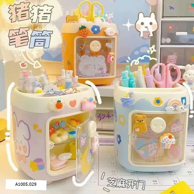 HỘP ĐỰNG BÚT KÈM STICKER Sỉ 29k