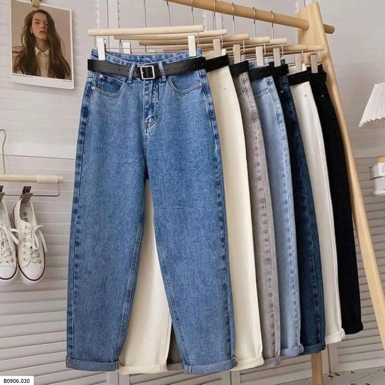  QUẦN BAGGY JEAN NỮ  Sỉ 125k