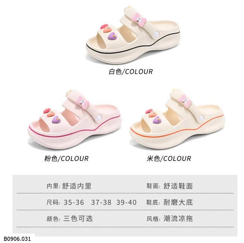 DÉP, SANDAL ĐẾ DÀY     Sỉ 115k
