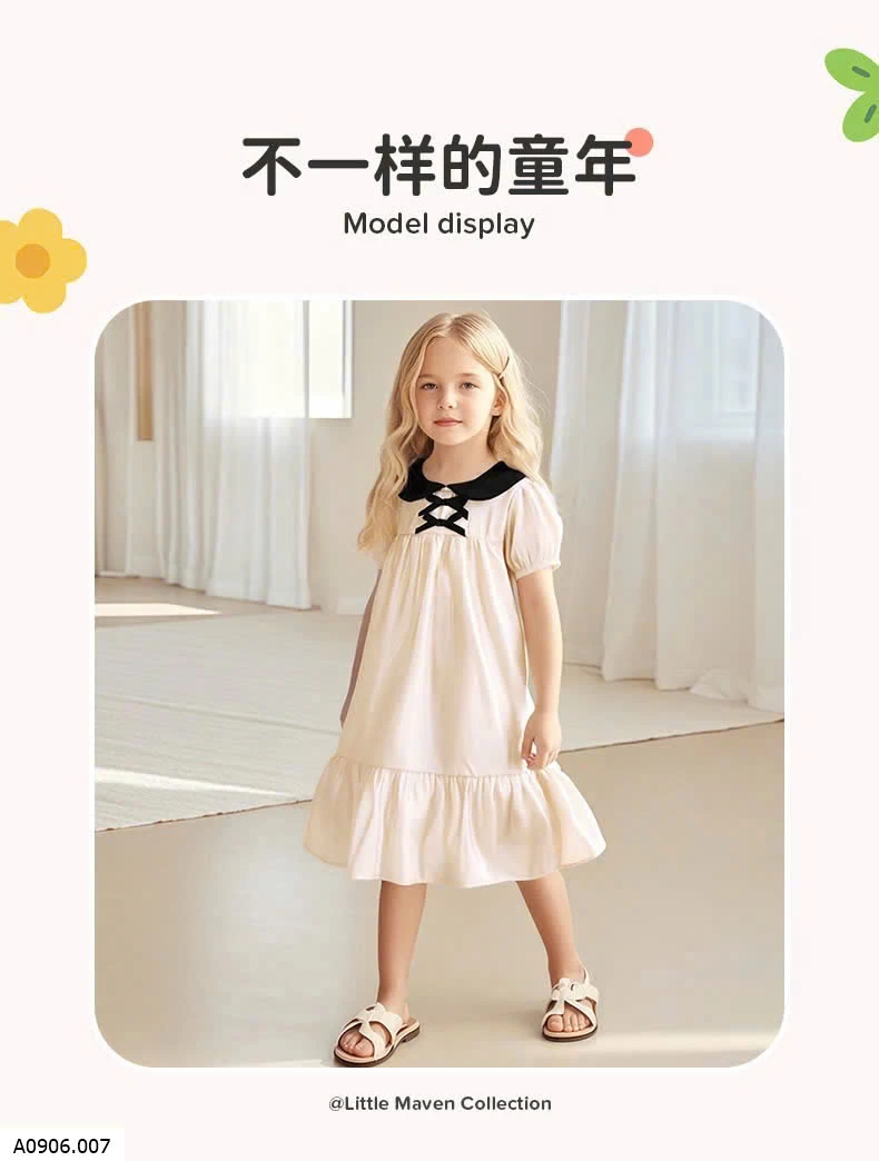 VÁY ĐUÔI CÁ TAY BỒNG LITTLE MAVEN  Sỉ 137k