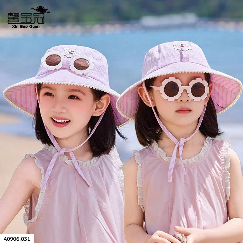 MŨ CHỐNG NẮNG KÈM KÍNH    Sỉ 80k
