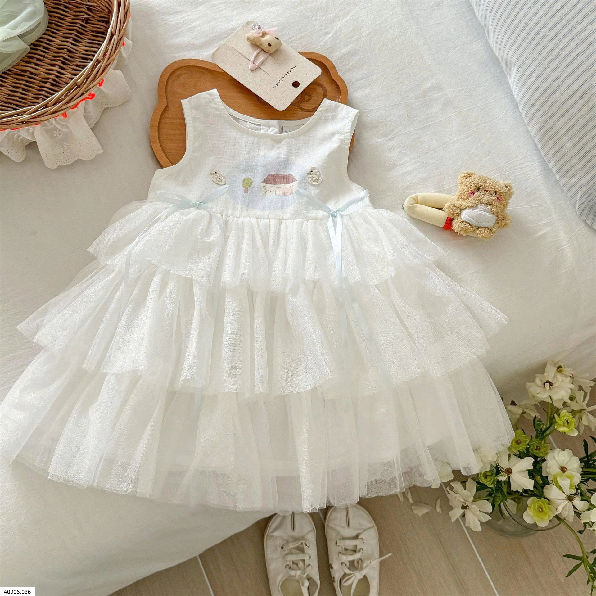  VÁY SÁT NÁCH PHỐI TUTU    Sỉ 119k