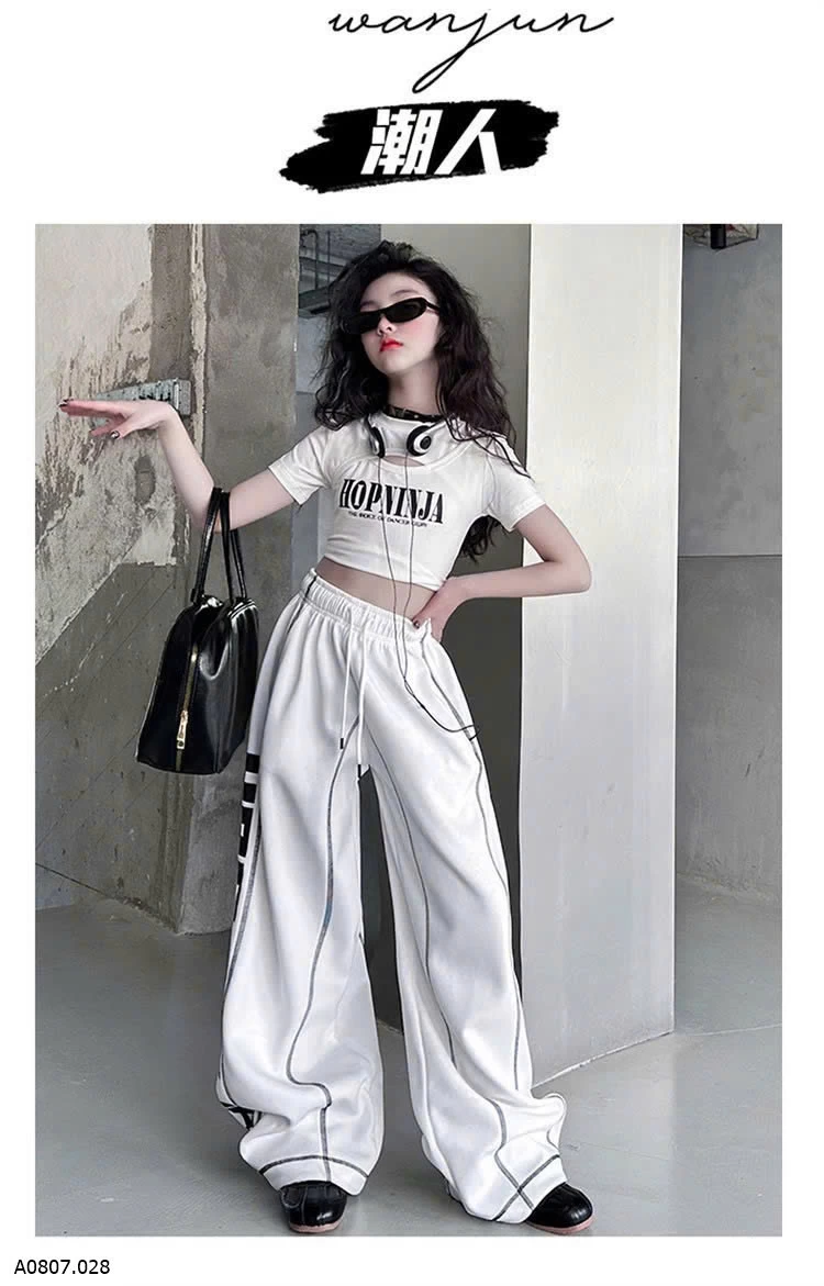 SET BỘ THỜI TRANG HIPHOP BÉ GÁI  Sỉ giá  áo: 104k  quần: 169k 