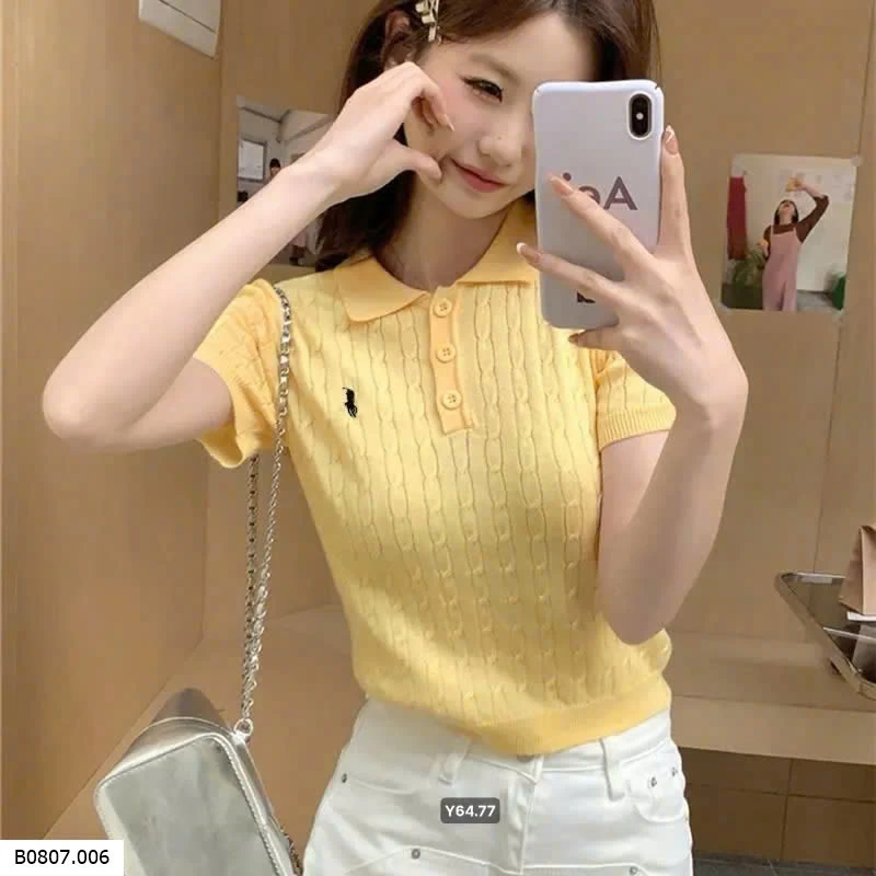 ÁO POLO THÊU NGỰA NỮ Sỉ 95k