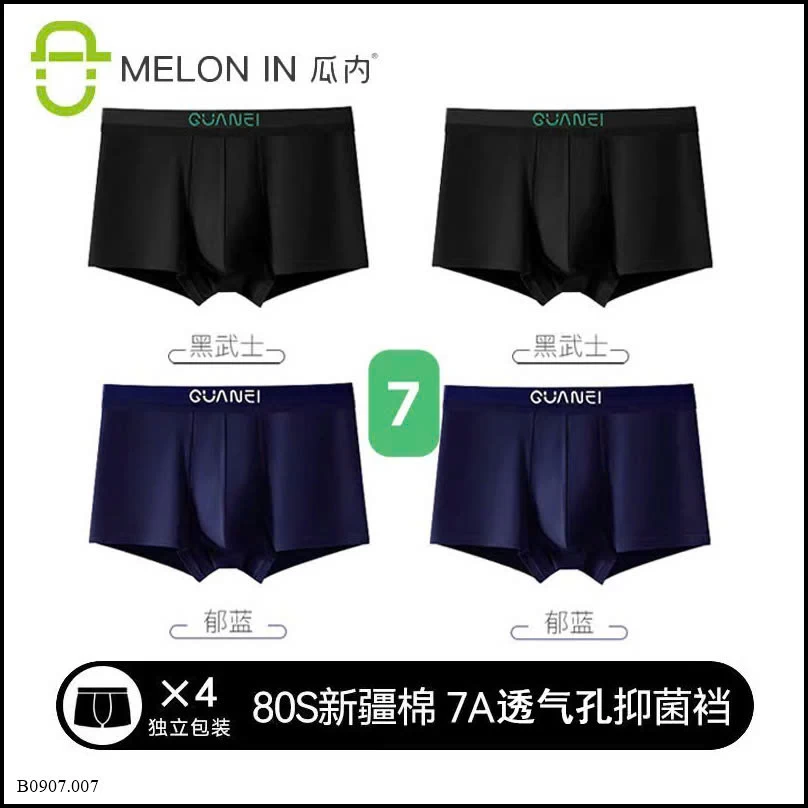 SET 4C QUẦN LÓT NAM MELON IN Sỉ giá 109k