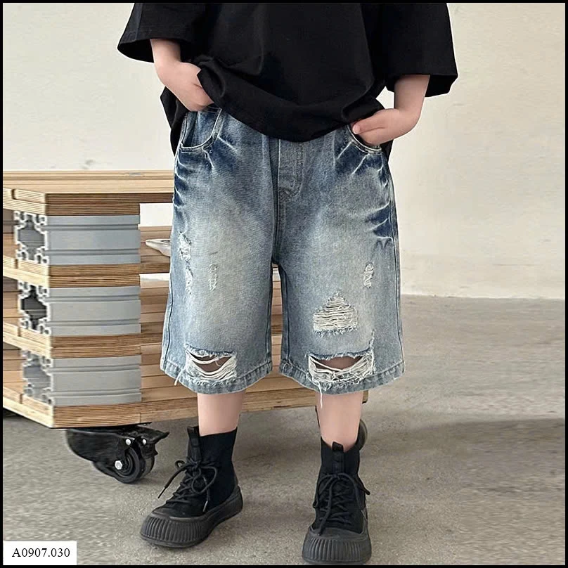 SHORT JEANS RÁCH LOANG MÀU Sỉ giá sz 100-140: 147k sz 150-160: 156k