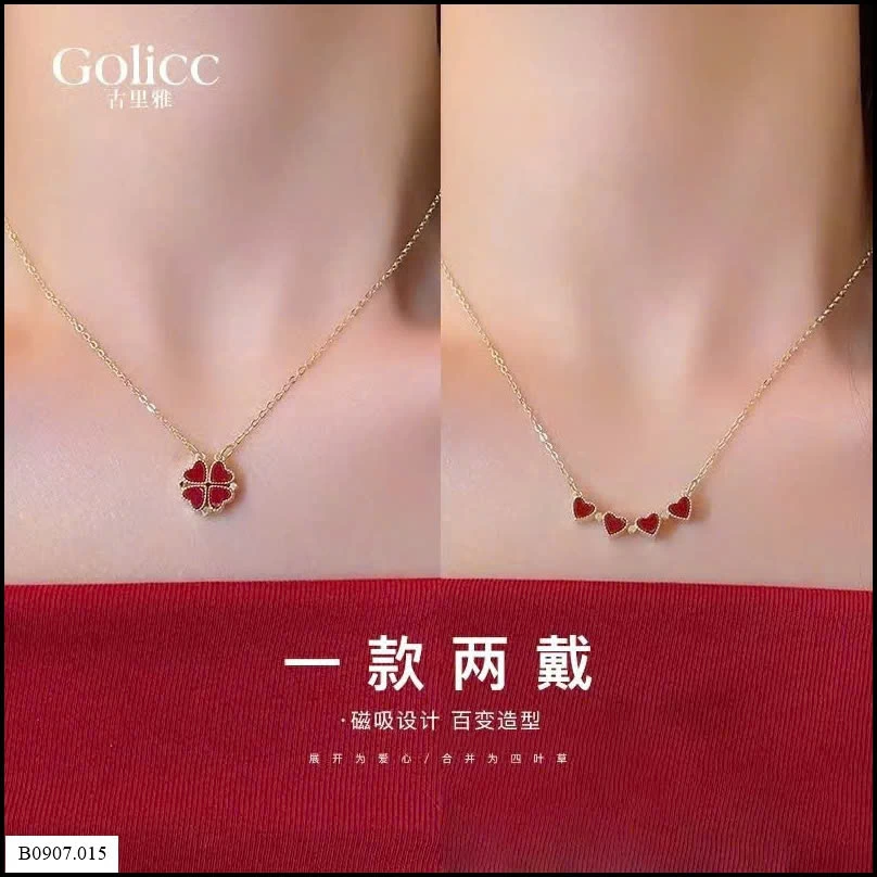 VÒNG CỔ CỎ 4 LÁ GOLICC Sỉ giá 105k