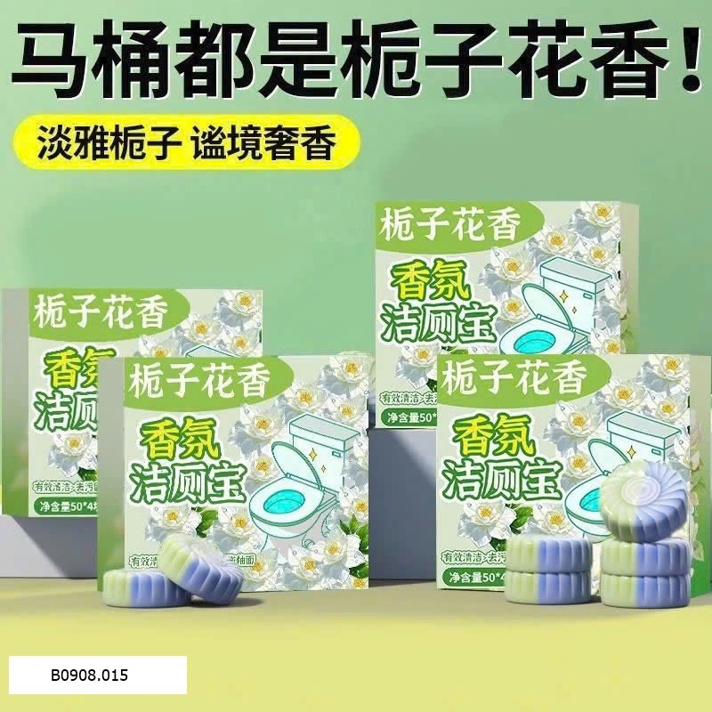  VIÊN TẨY BỒN CẦU HƯƠNG HOA   Sỉ 85ca/ set 16v (mỗi viên dùng khoảng 15 ngày)