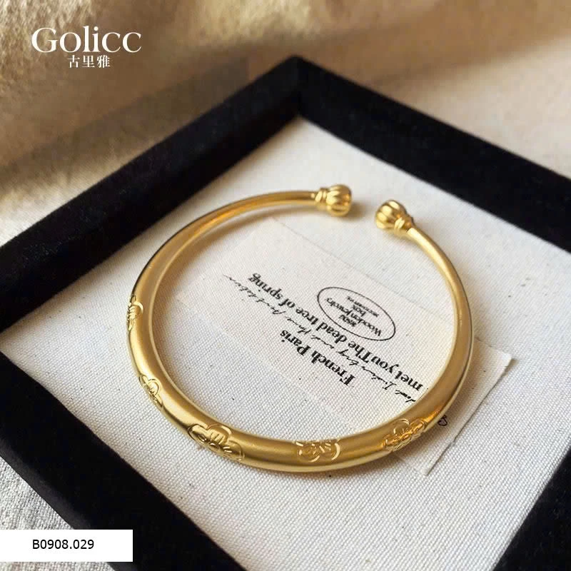 LẮC TAY MẠ VÀNG DÁNG CỔ ĐIỂN HÃNG GOLIC   Sỉ 110k