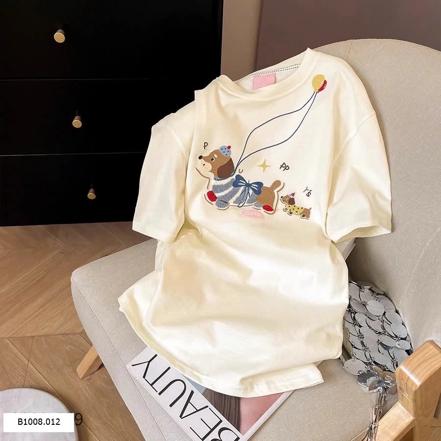 ÁO THUN NỮ THÊU HÌNH   Sỉ 125k