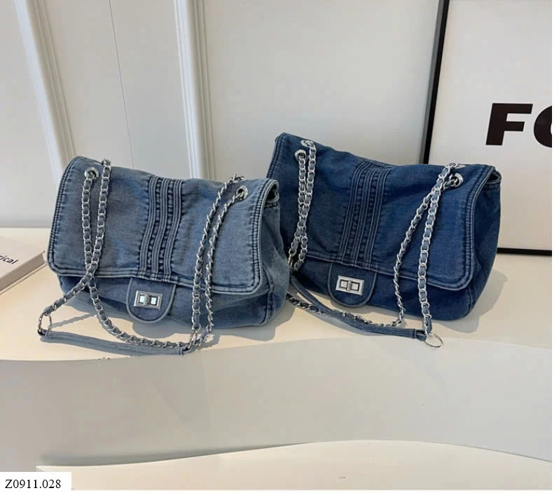 TÚI XÁCH DENIM DÂY XÍCH CHO NỮ   Sỉ 156k