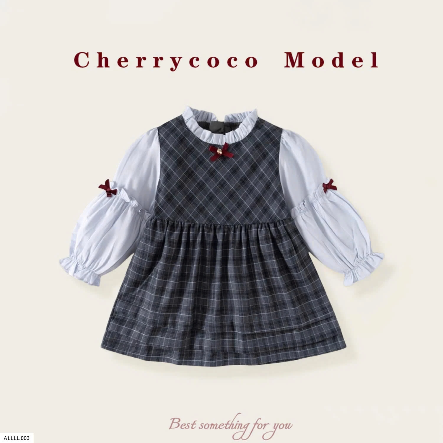 VÁY KẺ CHO BÉ GÁI HÃNG CHERRYCOCO   Giá sỉ 212k