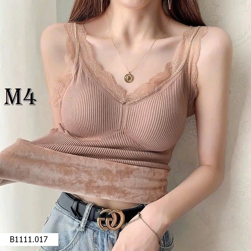 ÁO HAI DÂY LÓT LÔNG VIỀN REN Giá sỉ 50k