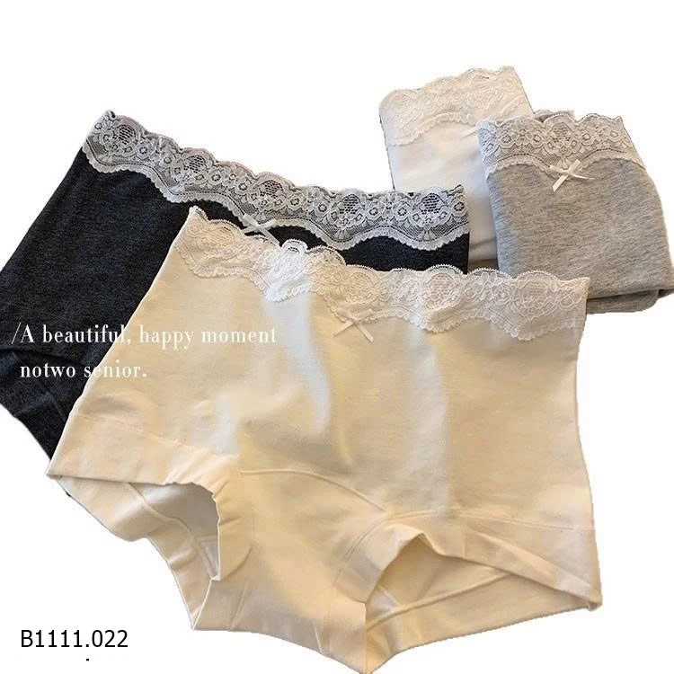 QUẦN LÓT BOXER PHỐI REN NỮ SỢI 10A KHÁNG KHUẨN   Giá sỉ 35k/c sỉ từ 2 chiếc 
