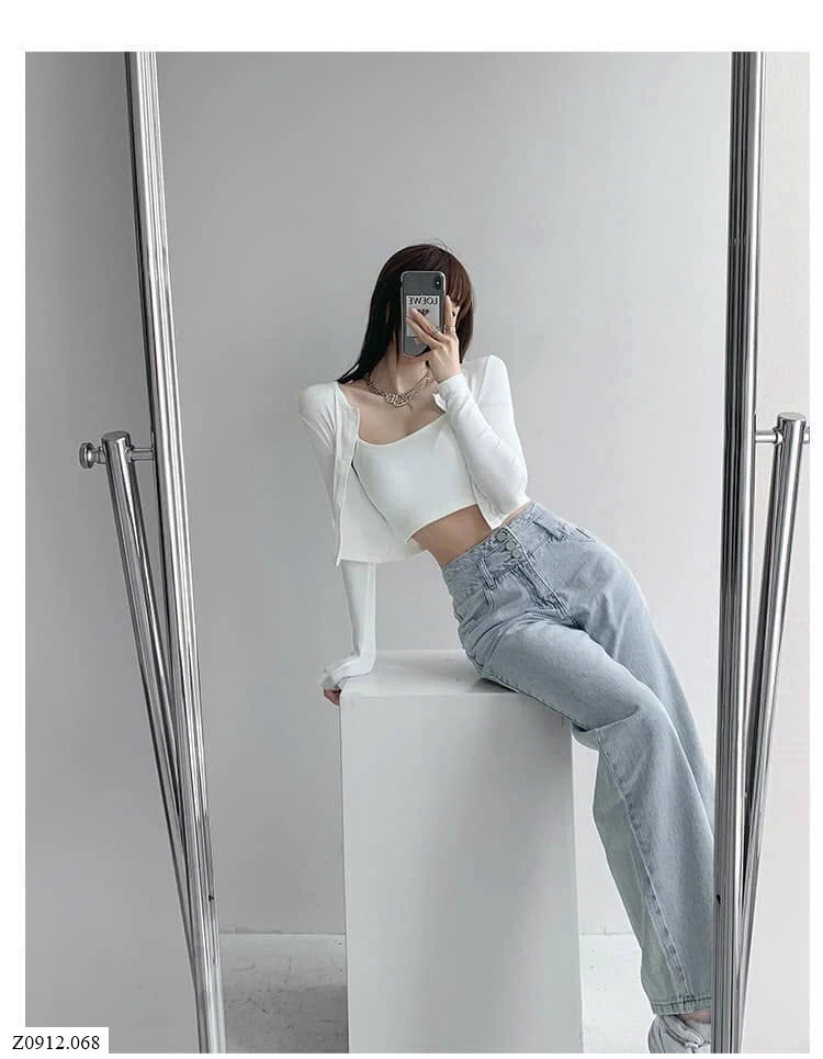 QUẦN JEANS THÊU HOA DÁNG SUÔNG Sỉ 130k