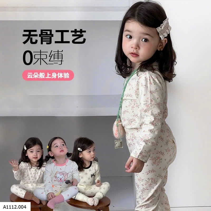 BỘ NGỦ MẶC NHÀ CUTE CHO BÉ Giá sỉ 118k